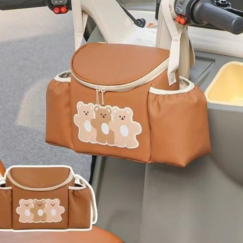 Universal Multi-Functional Hanging Bag for Three-Wheeled Bikes and Strollers - Large Capacity Storage