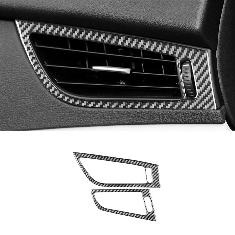 Car Air Vent Outlet Frame Panel Cover Trim Decoration Sticker Spare Parts Accessories For BMW Z4 E89 2009-2016 LHD Carbon Fiber