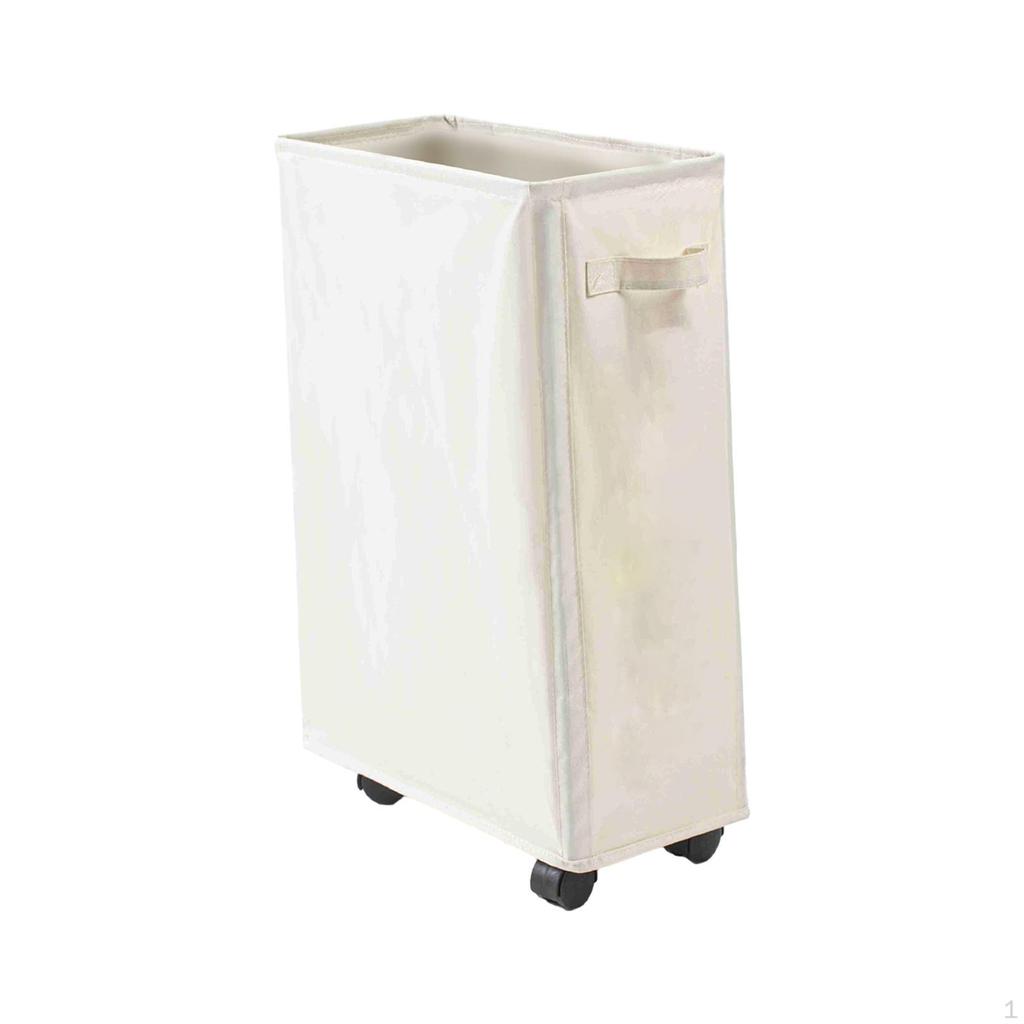 Clothes Hamper Laundry Basket On Wheels Portable Tall Wheeled Storage for