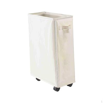 Clothes Hamper Laundry Basket On Wheels Portable Tall Wheeled Storage for
