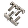 X7JF Durable Stainless Steel Battery Cable Terminal Connectors Top Post Positive Negative Car T-Bolt Replacement 19116852