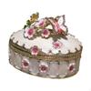 Cherry Blossoms Jewelry Box Storage Case Trinket Alloy Dresser Decorative for Women Earring