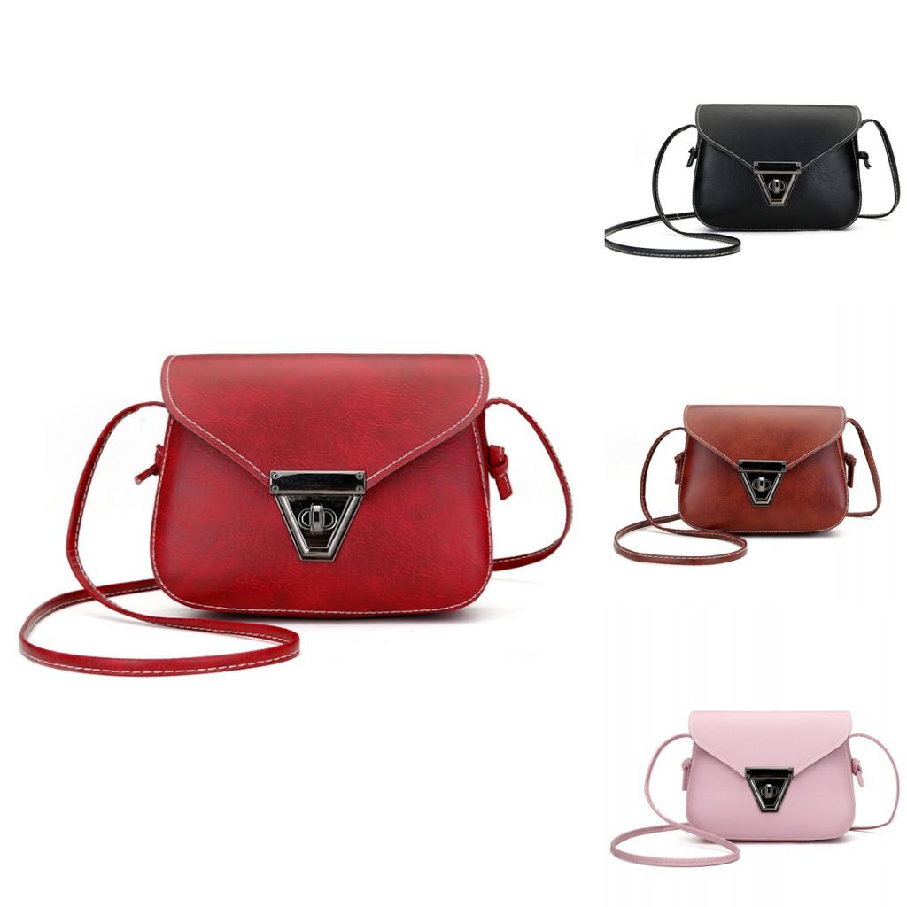 Stylish And Versatile 2018 Women's Pu Leather Messenger Shoulder Bag In 10 Colors