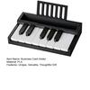Business Card Holder 3D Printed Piano Key Design Holder for Cards And Receipts Creative Music-Themed Office Desk Organizer Novelty Office Gift for
