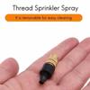 10Pcs Adjustable Spray Misting Nozzles Atomizing Design 4/7mm Hose Atomizer Nozzle Brass Construction Garden Sprinklers