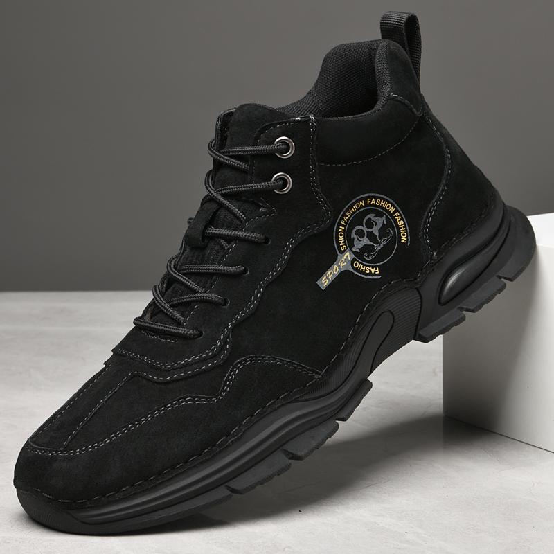 Fashion Winter Footwear New Men's Cotton Shoes Platform Outdoor Leisure Sports Shoes Fashion Loafers Breathable Soft Soled Men's Shoes