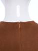 Girls Decorative Band Dress Round Neck Short Sleeve Chest Fringes Double Layer Tassels Hem Costume
