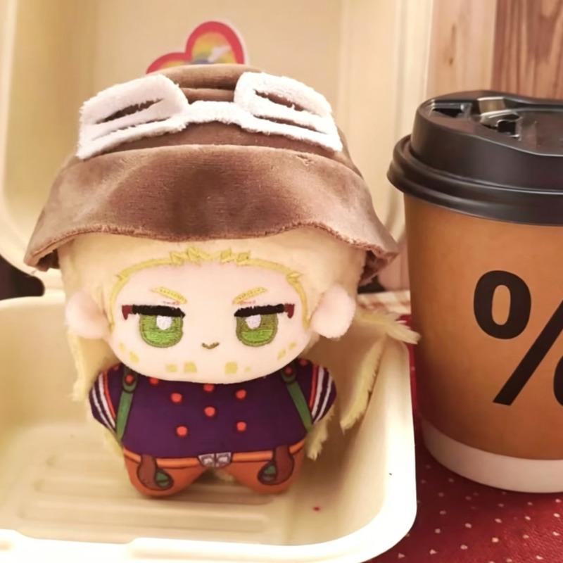 Johnny Joestar Gyro Zeppeli Plush Doll 10Cm Anime Cosplay Stuffed Doll Cute Peripherals Keychain For Fans Birthday Gift