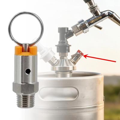 Bierfust Drukontlastingsklep Onderdelen Compact Stevig Accessoires Vervanging 1/4" Buitenste NPT