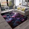 3D Luxury Dream Butterfly Flower Carpet Rug for Home Living Room Bedroom Sofa Doormat Decor,Kid Play Area Rug Non-slip Floor Mat