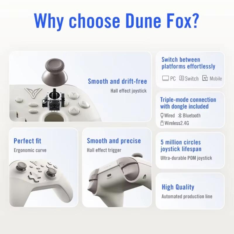 600mah Battery Game Handle Wireless Gaming Controller Bluetooth-compatible 2.4G Connection Gamepad