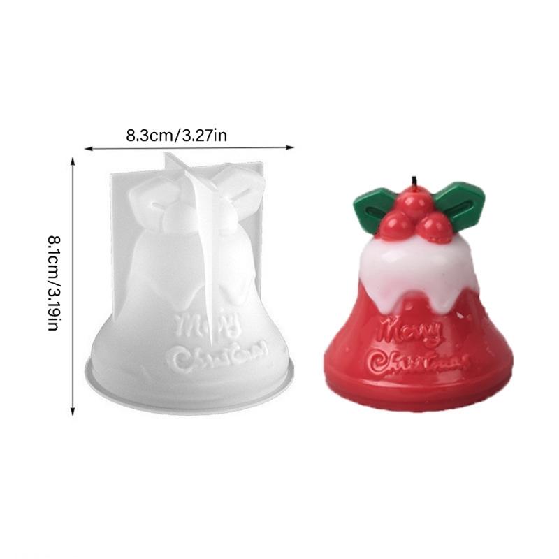 Food Grade Silicone Christmas Mould for Handmade Candle Craft Art Projects Easy Releases