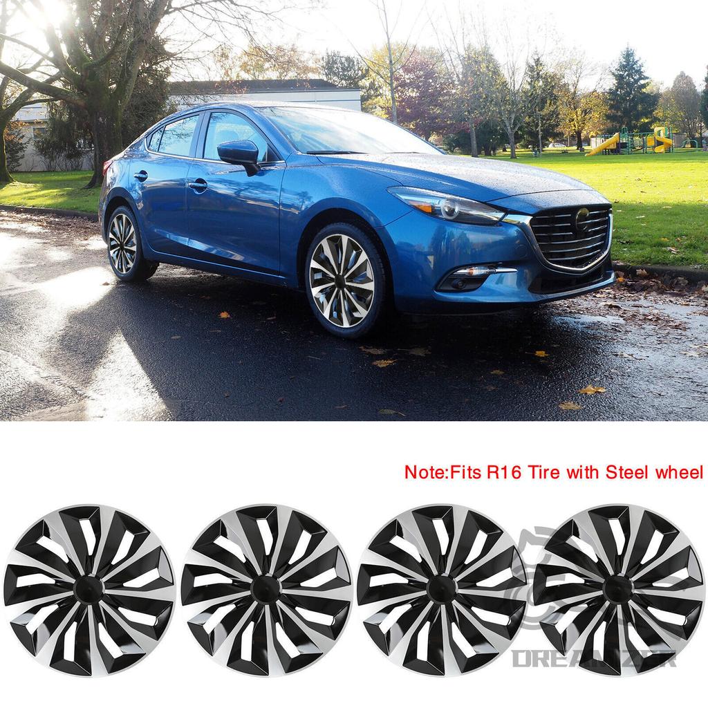 For Volkswagen tta 4PCS 15/16 Inch Universal Hub Caps For Toyota/Ford/ KIA/Honda/Volkswagen VW Replacement Wheel HubCap Full Rim Cover Accessories