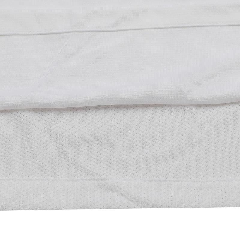 Nike Colorblock Logo Badge Print Pullover Short Sleeve T-Shirt Men Tops White AT5871-100