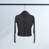 LULULACIE Women's Slim Fit Long Sleeve Sport Jacket with Stand-up Collar for Running and Yoga