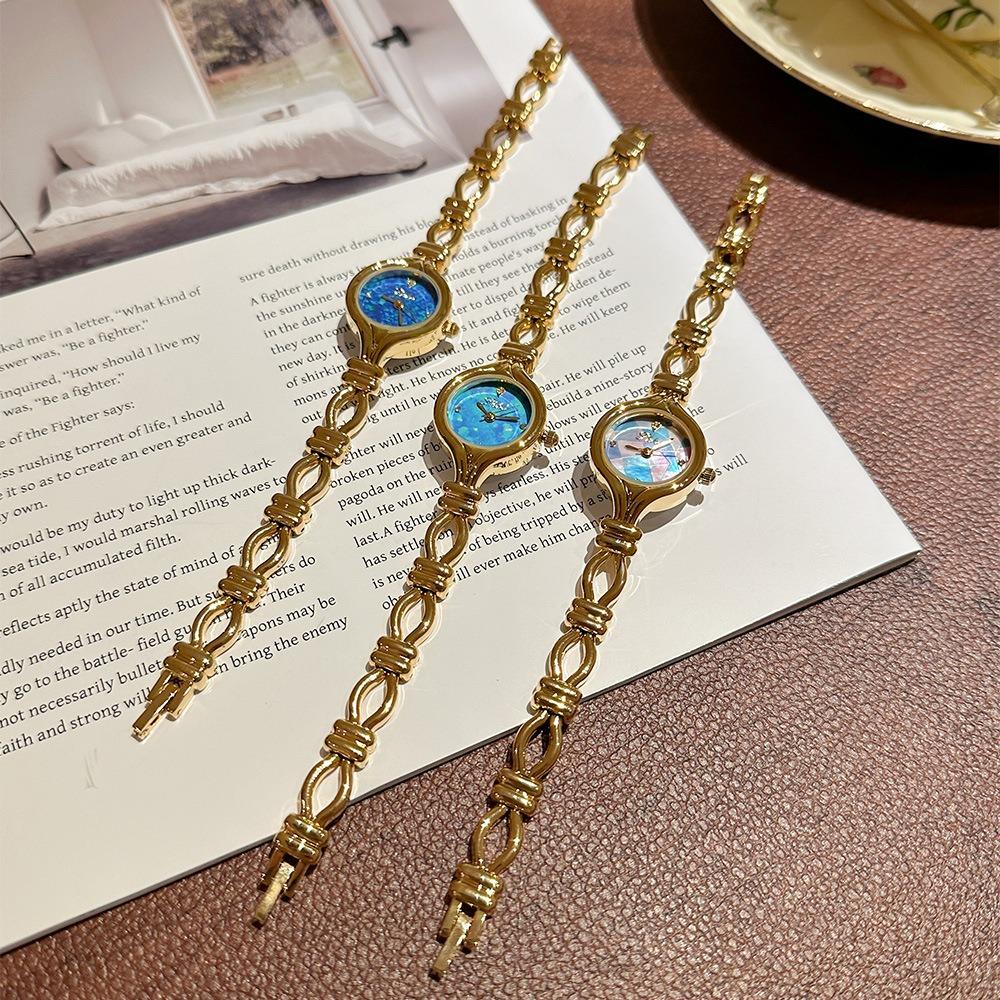 Elegant Women'S Wristwatch, New Light Luxury Small Gold Watch, High-End Bracelet Watch, Exquisite And Versatile Timepiece