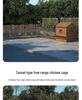 Durable Free-Range Chicken Coop Tunnel: Outdoor Cute Pet Run & Wire Mesh Chicken Cage