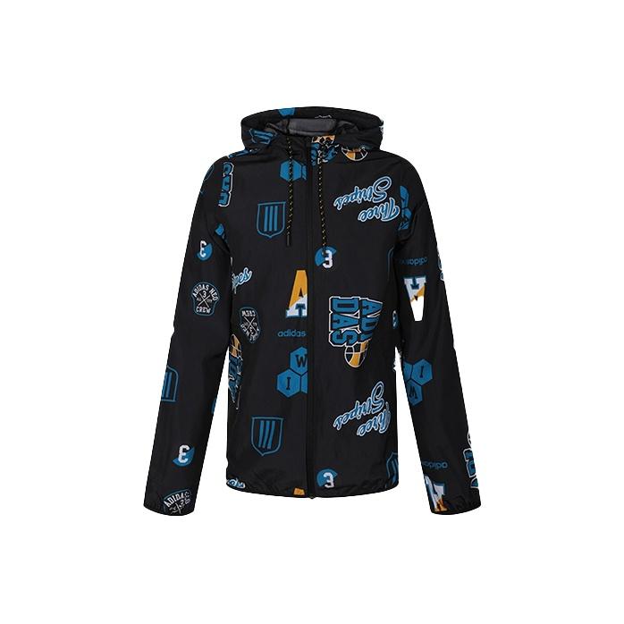 Adidas Neo M CS SV WB Full Zip Casual Sports Hooded Jacket Men Jackets Black EI4748 M