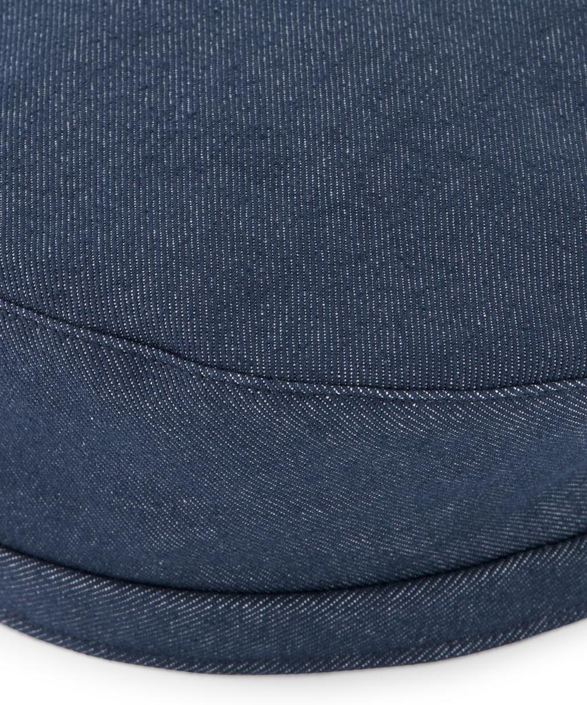 Eondeokeonteulol Big Size Oversized Denim Classic Adjustable Beret Unisex Hat Uc / Over Fit Beret / Denim Bl
