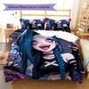 Jinx Pattern Bedding,Quilt Set Quilt Cover Pillowcase Home Birthday Gift (1 * Duvet Cover + 2 * Pillowcase, Without Core)
