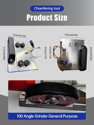 Angle Grinder Stand for Tile 45 Degree Chamfer Cutting Tile Chamfering Tool for Cutting Tile Ceramic Stone for Most Machines