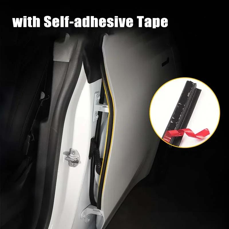 ZFX1 For Tesla Model 3 Y 2020-2025 Highland Juniper Car Door Rubber Seal Strips Kits Noise Insulation Trunk Hood Sealing Accessories