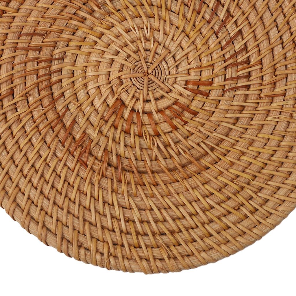 Dining Experience Insulation Pads Rattan Coasters Environmentally Friendly