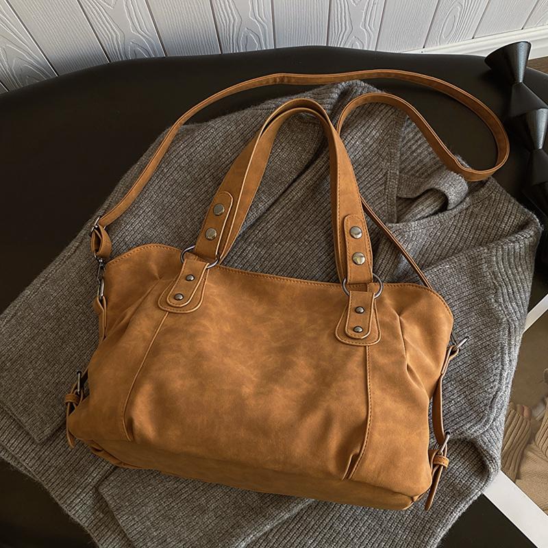 PU Tote Bag With Adjustable Shoulder Strap And Top Handle Design