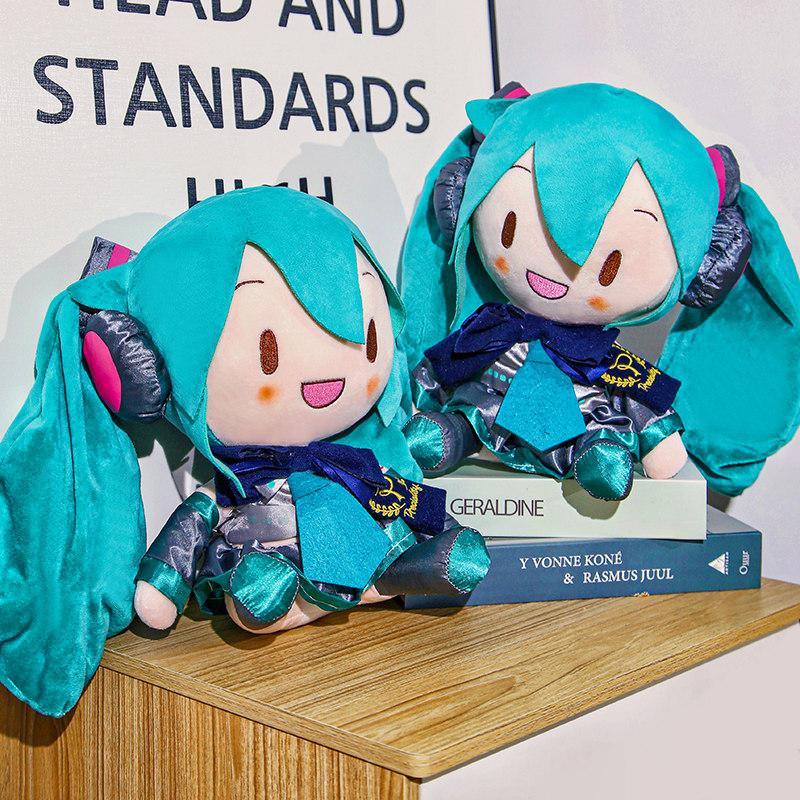 32-35cm Kawaii Japanese Anime Plush Stuffed Toy Hatsune Miku Plush Doll Soft Pillow Future Doll Cute Birthday Xmas Gift for Kids