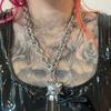 Gothic Punk-style Rivet Spike-shaped Ball Pendant Necklace for Men Women Hip-hop Rock Y2k Aesthetics Jewelry Accessories Gifts