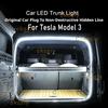 Rear Trunk LED Light Bar Strips Trunk Interior Decorative Lamp Strip Fit For Tesla Model 3 Interior Accessory Atmosphere