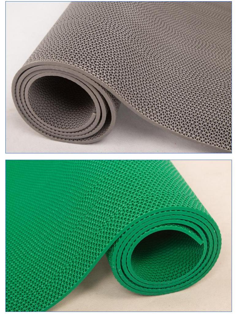 3.5mm Non-Slip Waterproof PVC Mesh Floor Mat for Bathroom, Toilet, Outdoor & Pool Areas