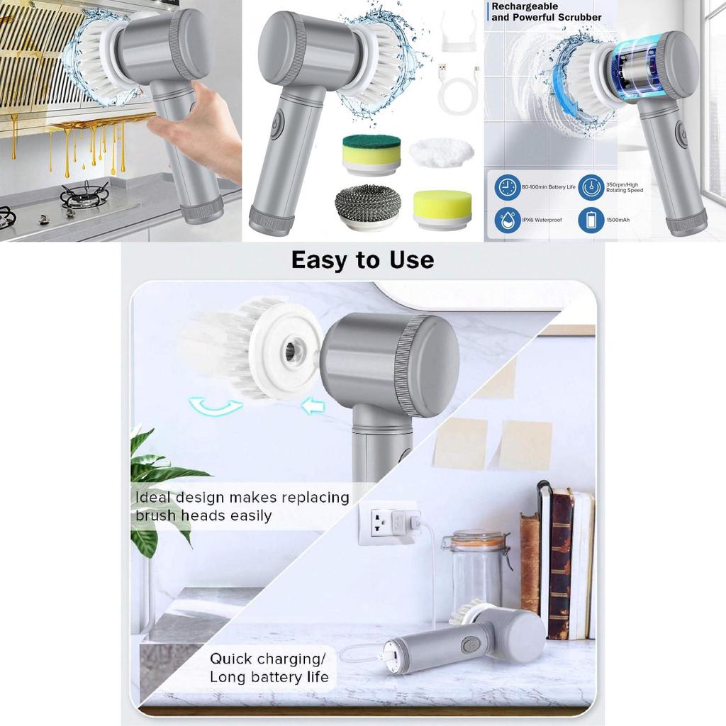 Home Multifunctional Wireless Handheld Electric Cleaning Brush For Home Use