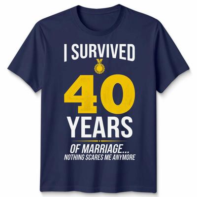 Ive Been Married 40 Years Unisex T Shirt Funny 40th Wedding Anniversary Gift
