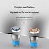 12mm Illuminated Metal Push Button Switch, 12V/24V, Dustproof, Industrial Certified.
