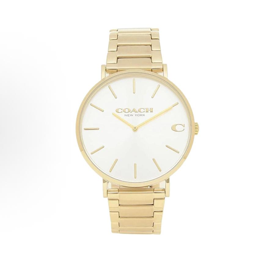 

Coach Men s Gold Stainless Steel Watch, Minimalist Dial, Luxury Fashion Wristwatch 14602430 золотой