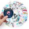 10/50PCS Mixed VSCO Holographic Laser Skull Stickers Graffiti Kids Toy Skateboard Car Motorcycle Bicycle Sticker Decals