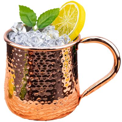 Nový koktejlový hrnek na víno z Moskvy, nerezová ocel, kladivo, měděný pokovený pivní hrnek, kávový bar, náčiní na pití pro Ramadán