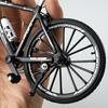 Mini Bike Toy 1:10 Diecast Metal Finger Bend Road Bicycle Model for Children