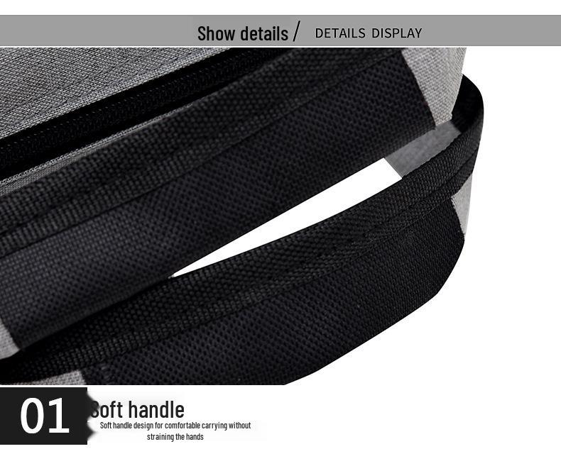 Handheld Crossbody Laptop Briefcase 15.6" - Single Shoulder, Large Capacity, Business Casual Tablet Bag