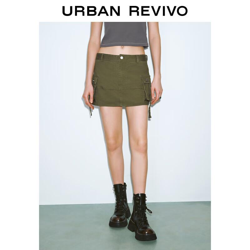 UR 2024 Autumn Women s Casual Workwear Pocket Short Skirt L