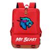 Mr. Beast Oxford Cloth Backpack Computer Bag Junior High School Students Personality Large Capacity Schoolbag