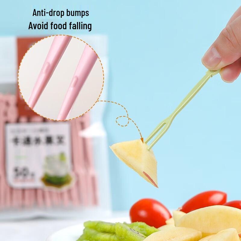 Cartoon Fruit Picks, 100-pack