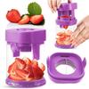 Small Fruit Cutter, Stainless Steel Cutter for Strawberry, Grape, Cherry Tomato, Detachable Bite Size Food Cutter