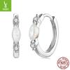 Moissanite Simple Opal Earrings, Earrings, Elegant Niche Temperament S925 Sterling Silver Earrings