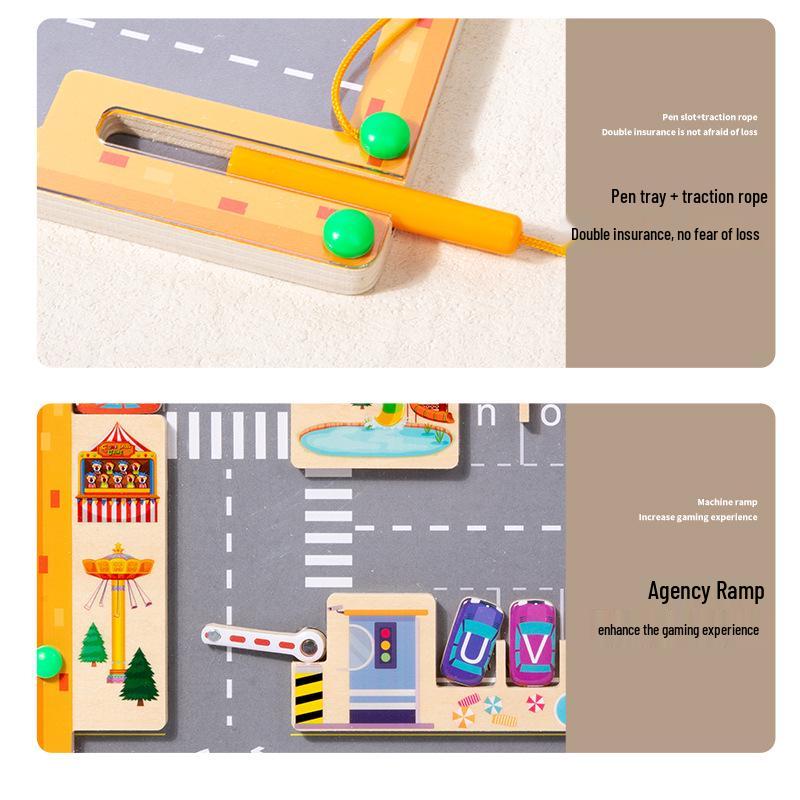 Magnetic Letter Maze: Color Matching & Pen Control Puzzle for Early Education