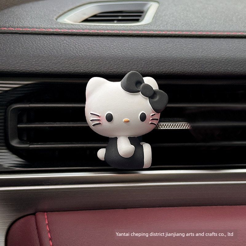 Kt Cat New Car Air Freshener Cartoon Perfume Diffuser Stone Car Vent Decoration Car Interior Accessory Ornament Fragrance