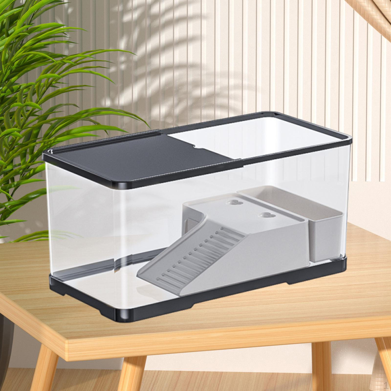 

Аквариум для черепах с крышкой и зоной для баскинга Рептилии Амфибии Medium