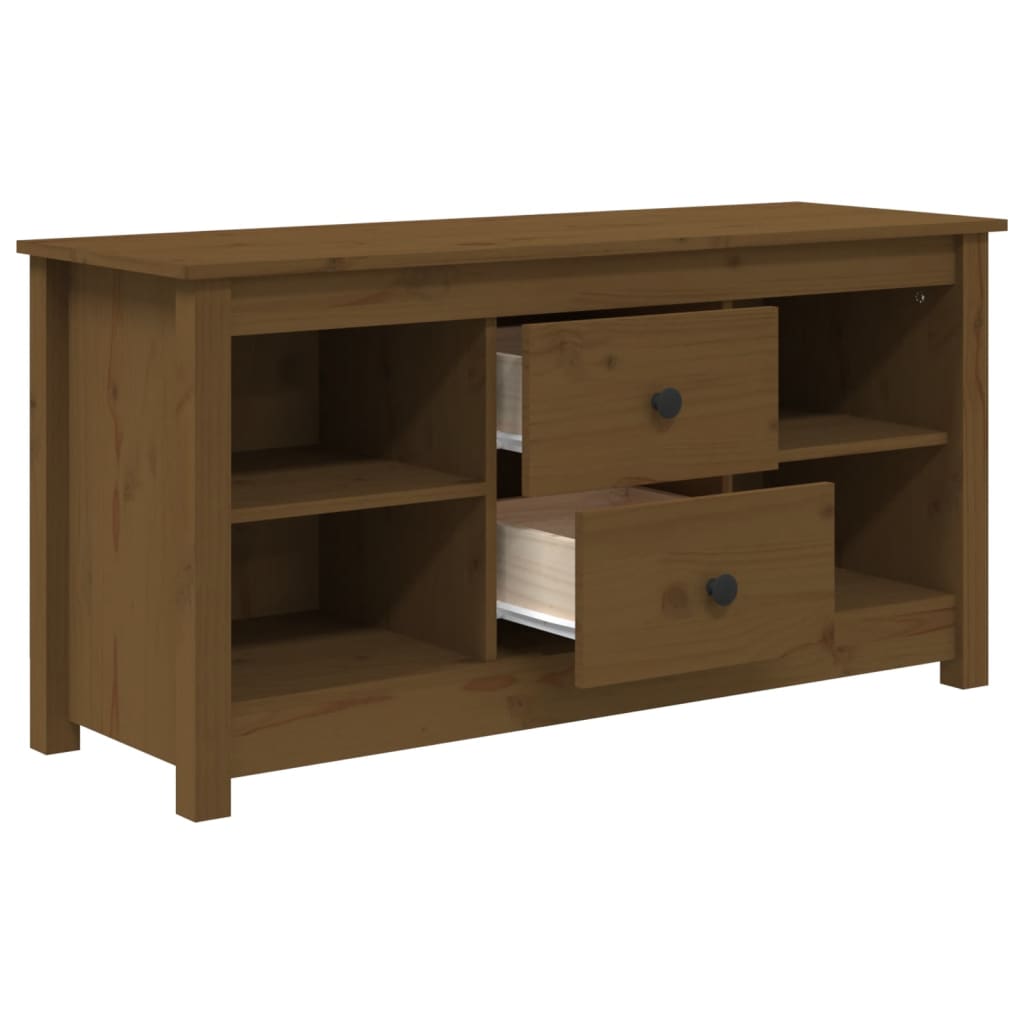 Vidaxl Szafka Pod Tv, Miodowy Brąz, 103X36,5X52 Cm, Drewno Sosnowe