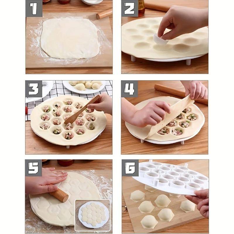 1 stuk - Eenvoudige Chinese dumplingvorm, deegpers voor in de keuken, ravioli-vorm, bakgereedschap